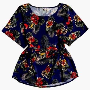 Roxy Loia Bay Dress - Navy Floral -S NWT!